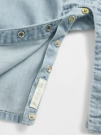 Baby Denim Ruffle One-Piece