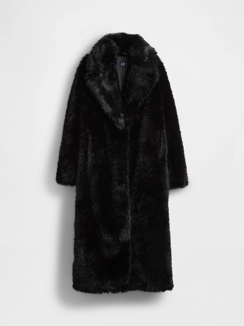Faux Fur Long Coat