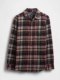 Organic Cotton Relaxed Flannel Shirt