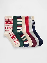 Kids Holiday Crew Socks