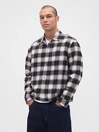 Organic Cotton Relaxed Flannel Shirt