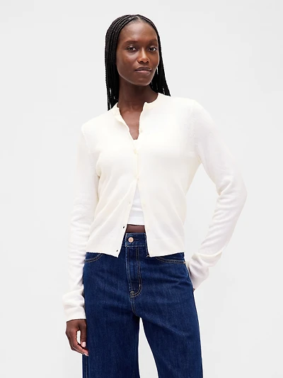 CashSoft Crop Cardigan