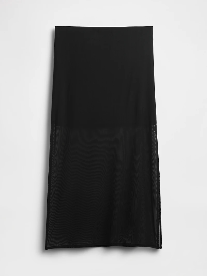 Mesh Midi Skirt