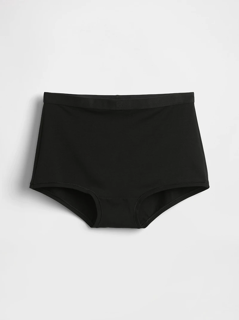 Organic Stretch Cotton High Rise Shorty