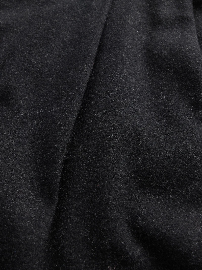 Wool-Blend Relaxed Straight Trousers