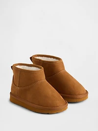 Bottes en suède végane doublées de sherpa pour Tout-petit