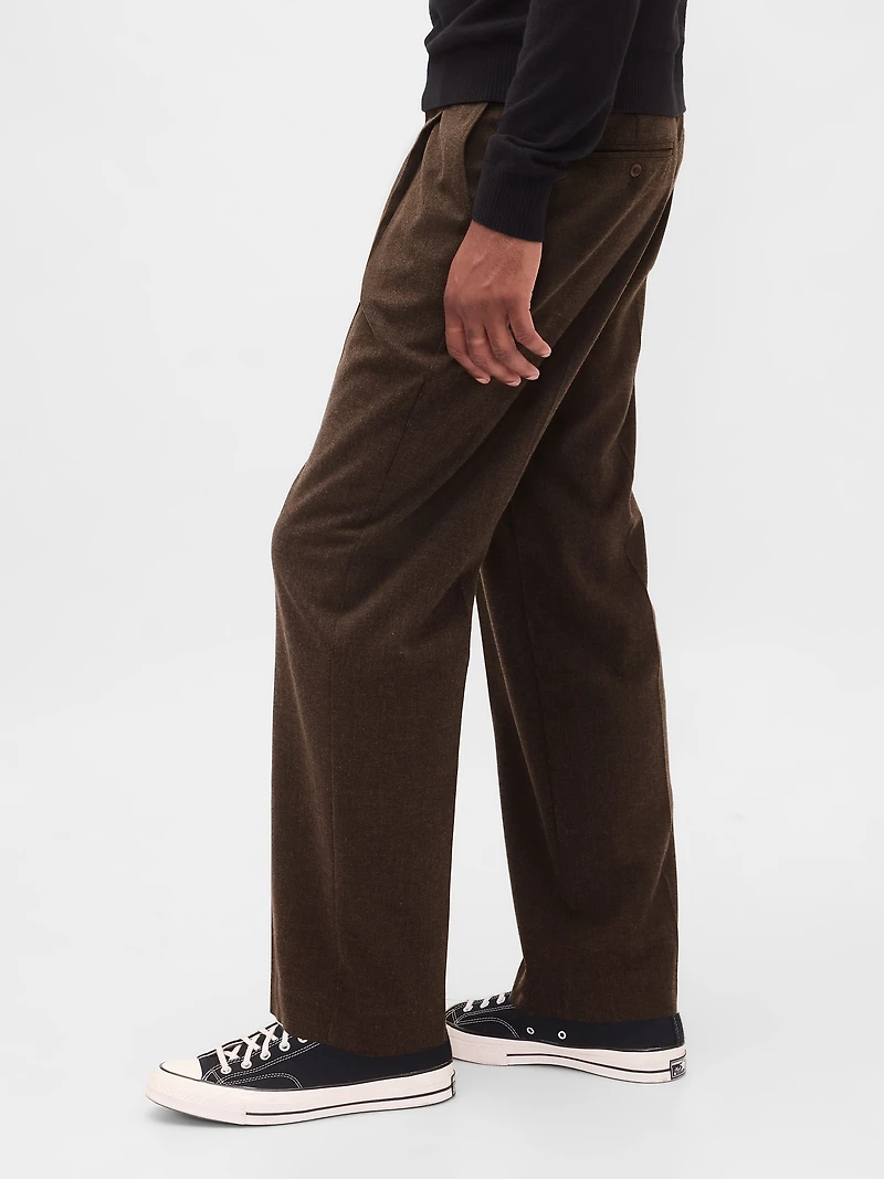 365 Wool-Blend Relaxed Trousers