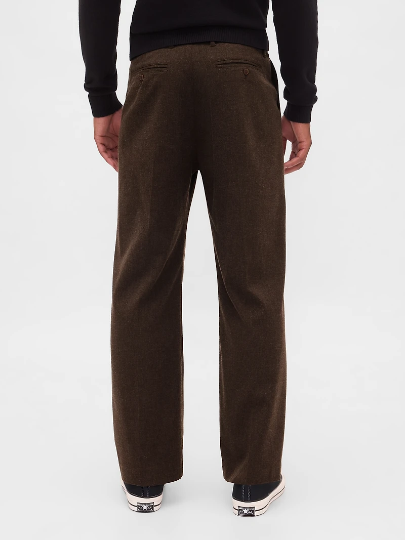 365 Wool-Blend Relaxed Trousers
