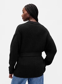 Oversized Wrap Cardigan Sweater