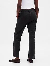 Mid Rise Straight Khakis