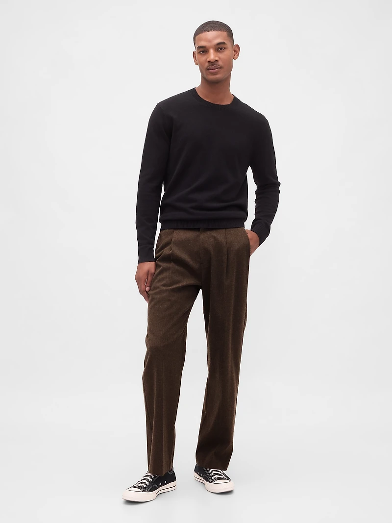 365 Wool-Blend Relaxed Trousers
