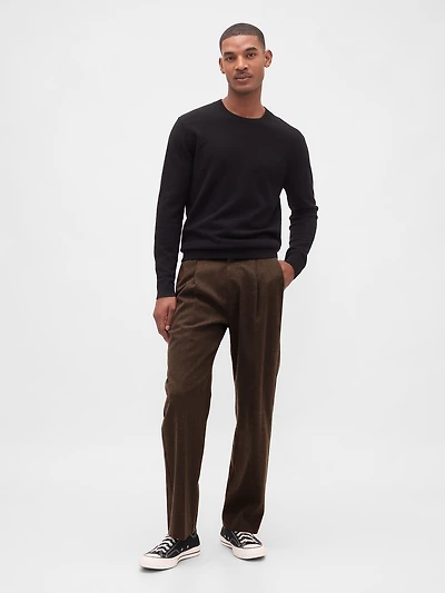 365 Wool-Blend Relaxed Trousers