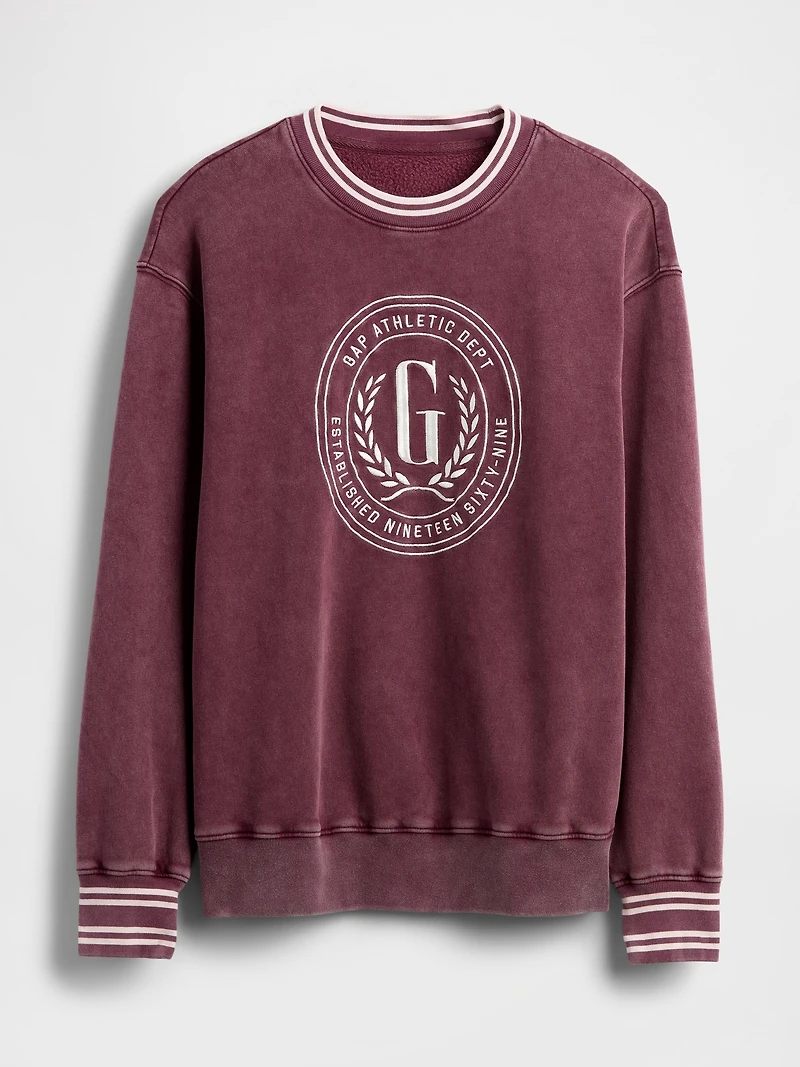 VintageSoft Oversized Logo Sweatshirt