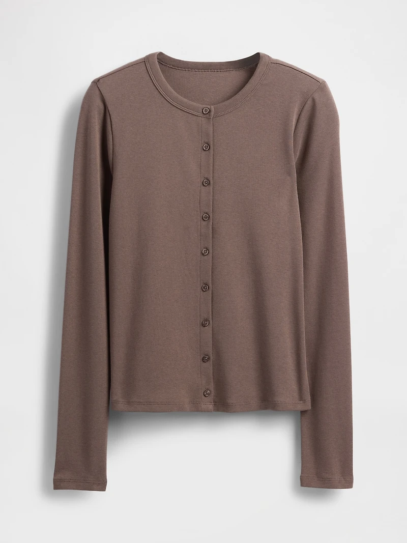 Modern Crewneck Cardigan