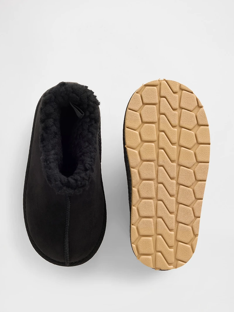 Toddler Vegan Suede Sherpa-Lined Shoes