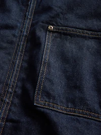 Denim Lined Zip Chore Jacket