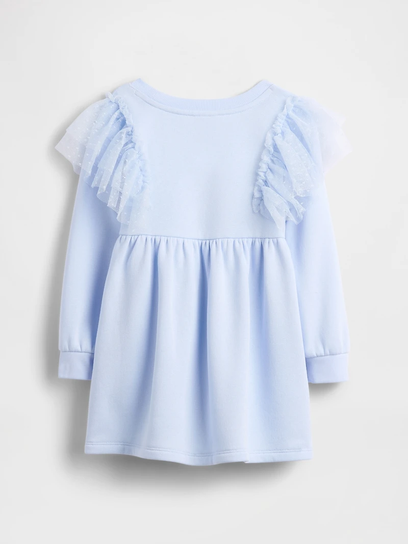 Baby & Toddler Tulle Sweatshirt Dress
