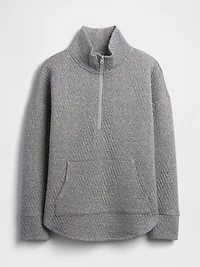 GapFit Quilted Jacquard Half-Zip Pullover