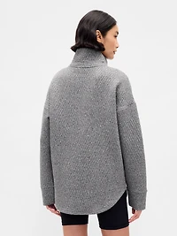 GapFit Quilted Jacquard Half-Zip Pullover