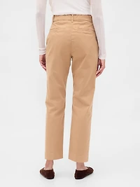 Mid Rise Straight Khakis