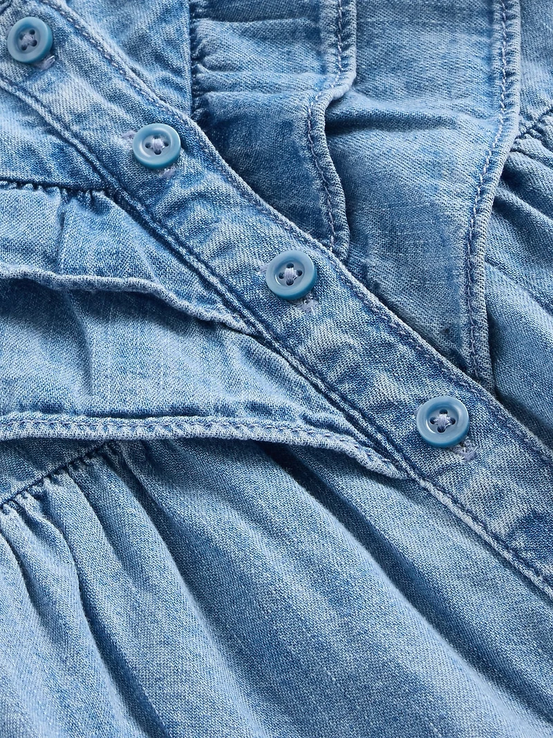 Baby Ruffle Denim Outfit Set