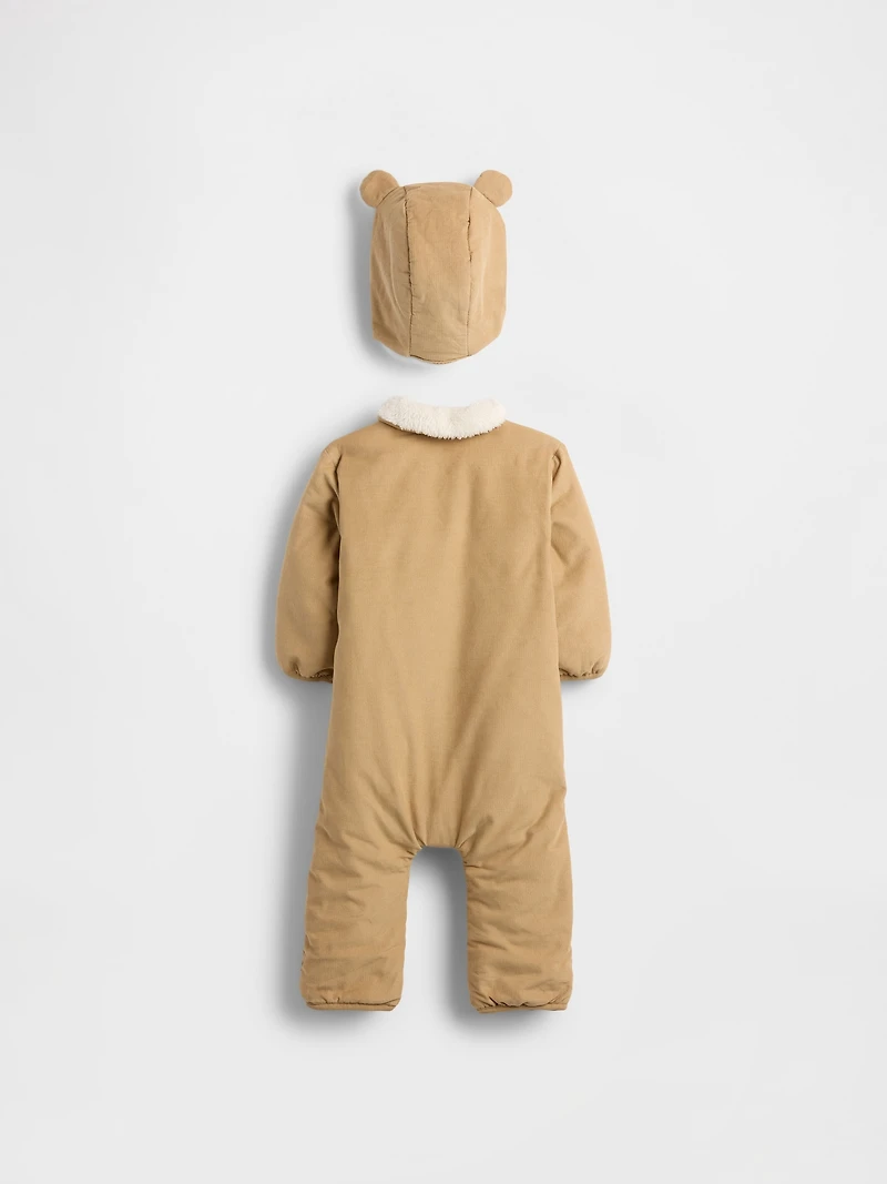 Baby Corduroy & Sherpa One-Piece Outfit Set