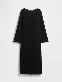 Lace Bell-Sleeve Maxi Dress