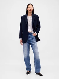 Relaxed Houndstooth Blazer