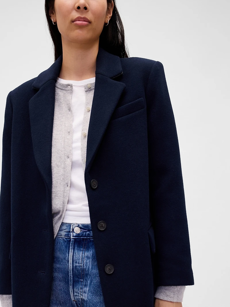 Relaxed Houndstooth Blazer