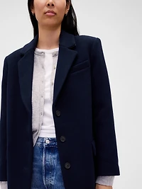 Relaxed Houndstooth Blazer