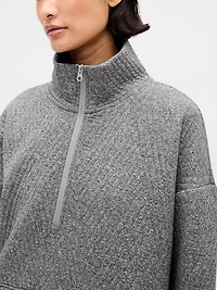 GapFit Quilted Jacquard Half-Zip Pullover