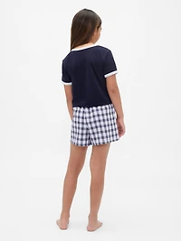 Kids Recycled PJ Short Set