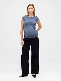 Maternity Modern Boatneck Top