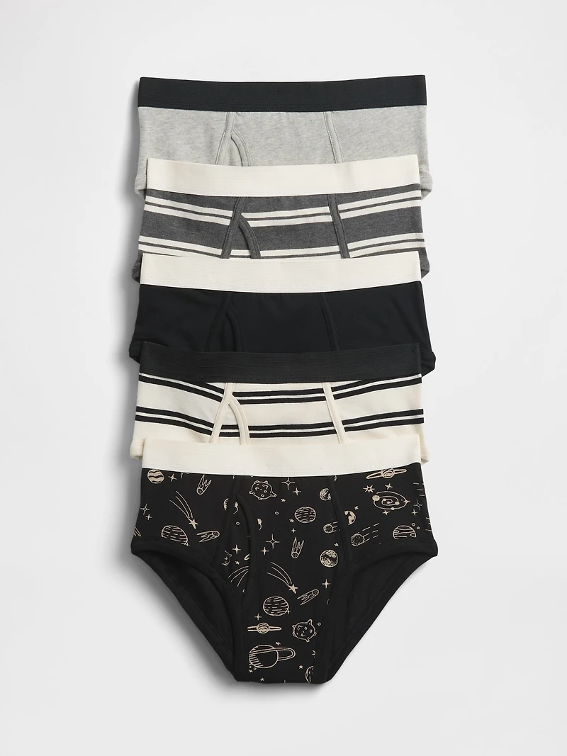 Kids Organic Stretch Cotton Briefs