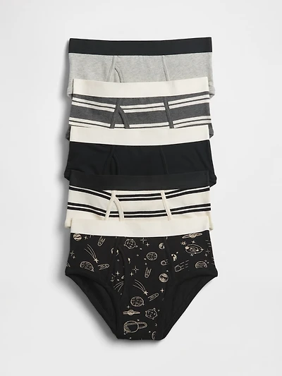 Kids Organic Stretch Cotton Briefs