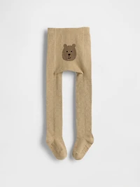 Baby & Toddler Pointelle Bear Tights