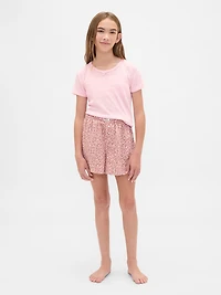 Kids Recycled Flannel PJ Boxer Shorts