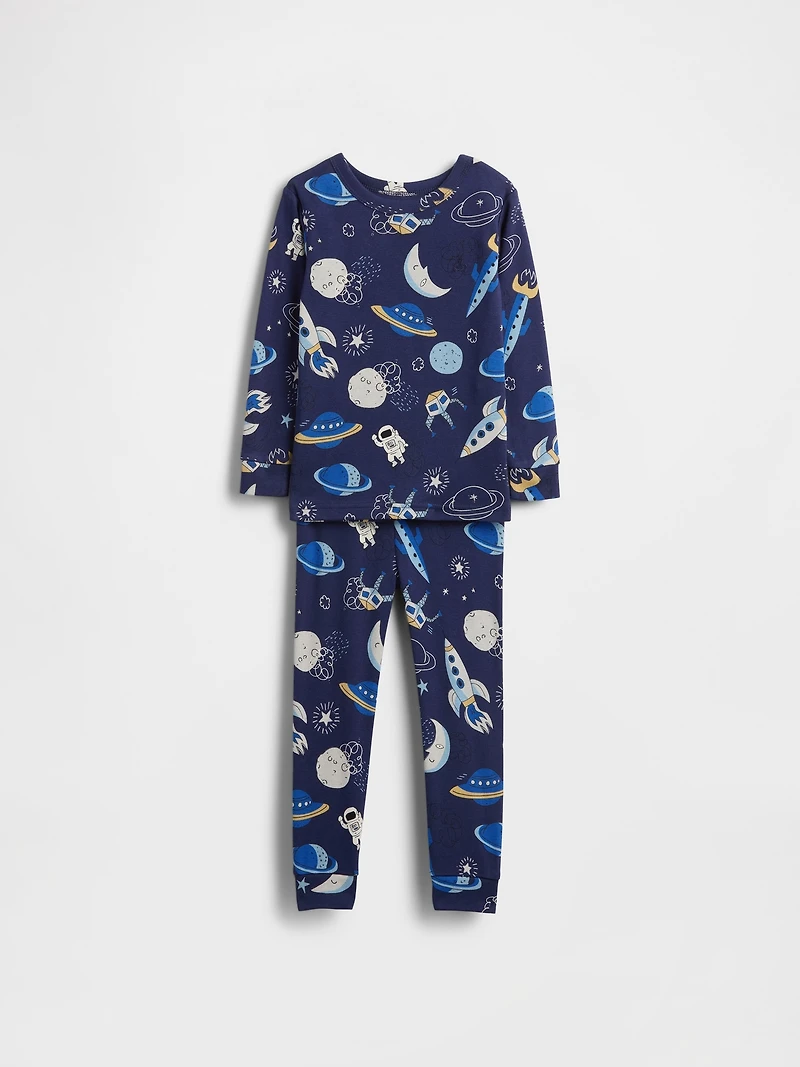 Baby & Toddler Organic Brushed Cotton Space PJ Set