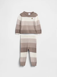 Baby CashSoft Stripe Sweater Outfit Set