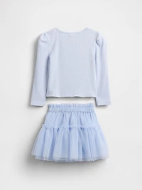 Baby & Toddler Rib Tulle Outfit Set