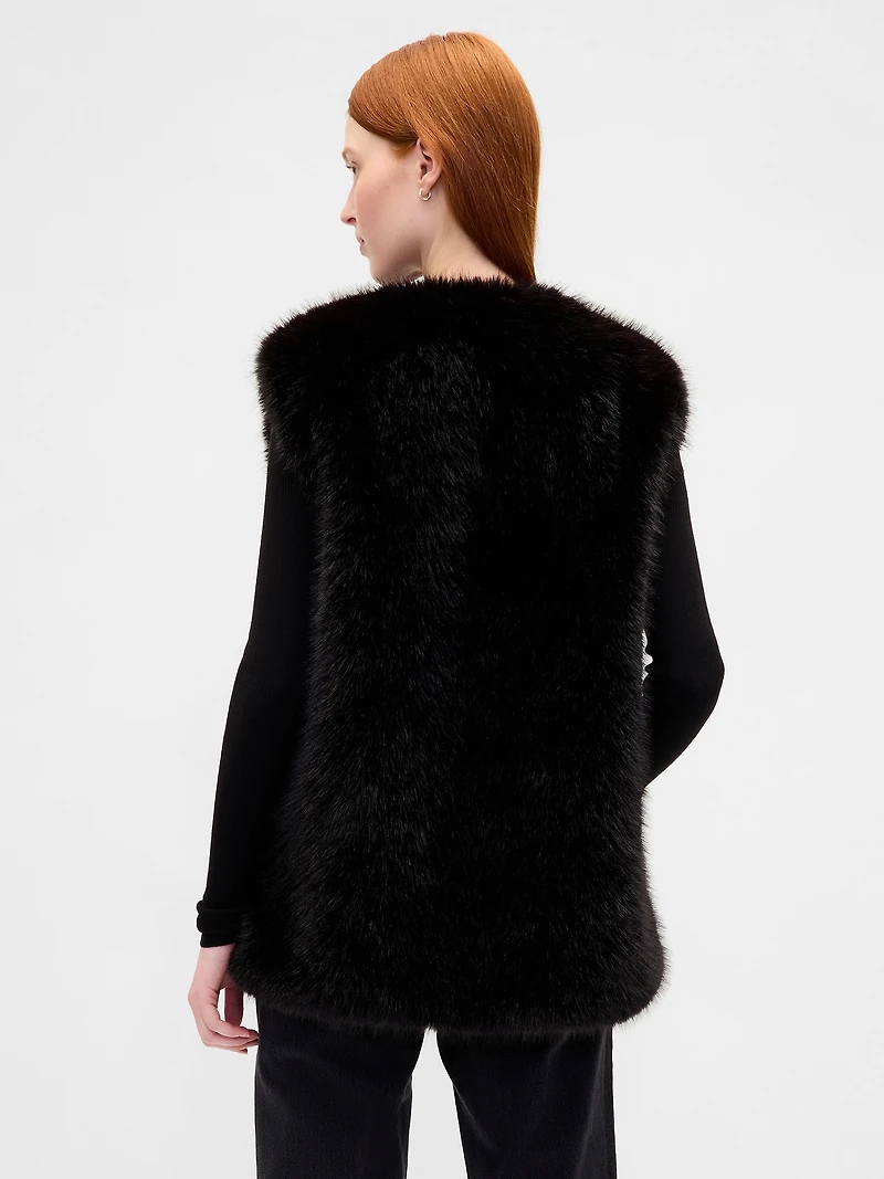 Recycled Faux Fur Vest