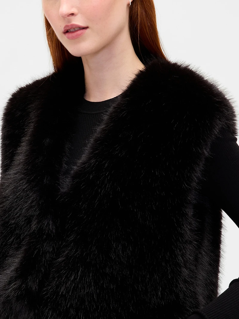 Recycled Faux Fur Vest