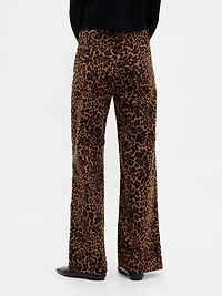 High Rise Corduroy Stride Wide-Leg Jeans