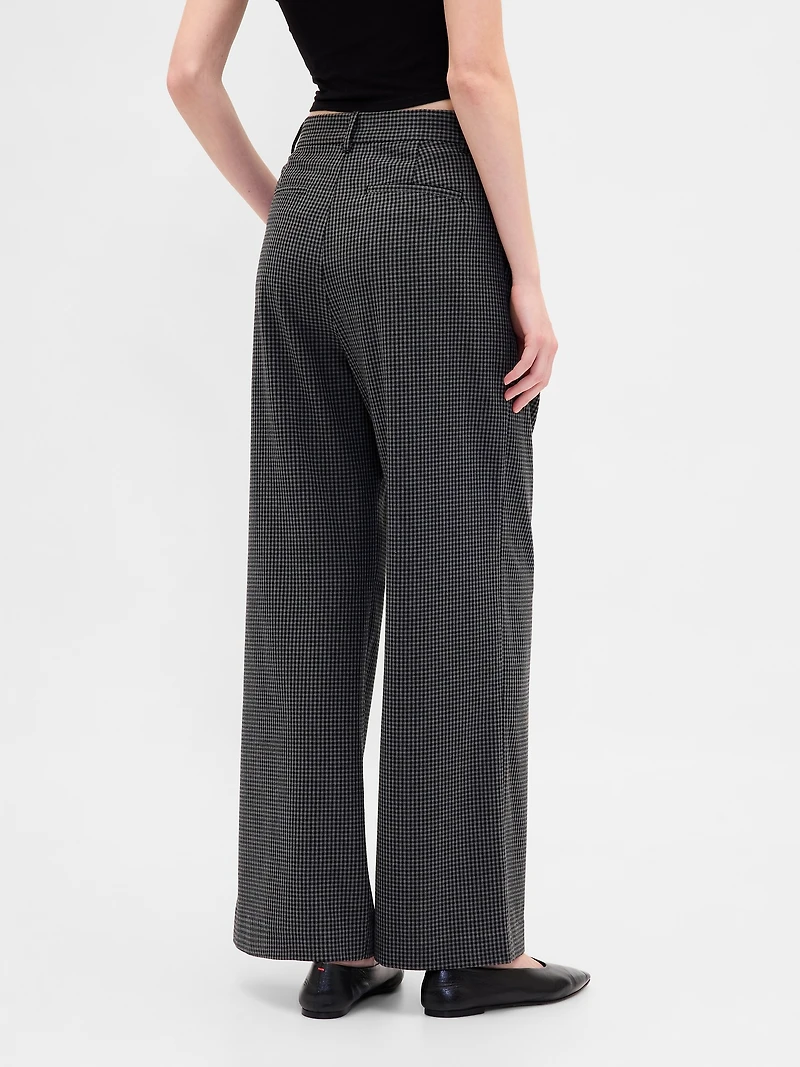 365 High Rise Brushed Twill Pleated Trousers