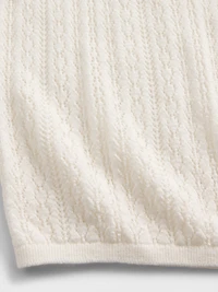 Pointelle Turtleneck Sweater