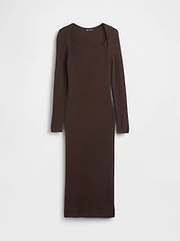 CashSoft Rib Midi Sweater Dress
