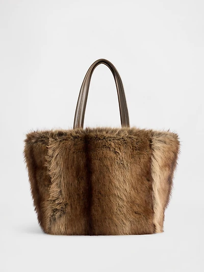 Faux Fur Tote Bag