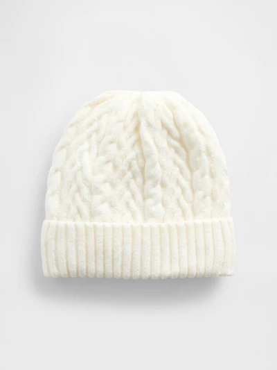 Bonnet en tricot torsadé Effet cachemire