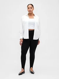 High Rise Ponte Stirrup Pants
