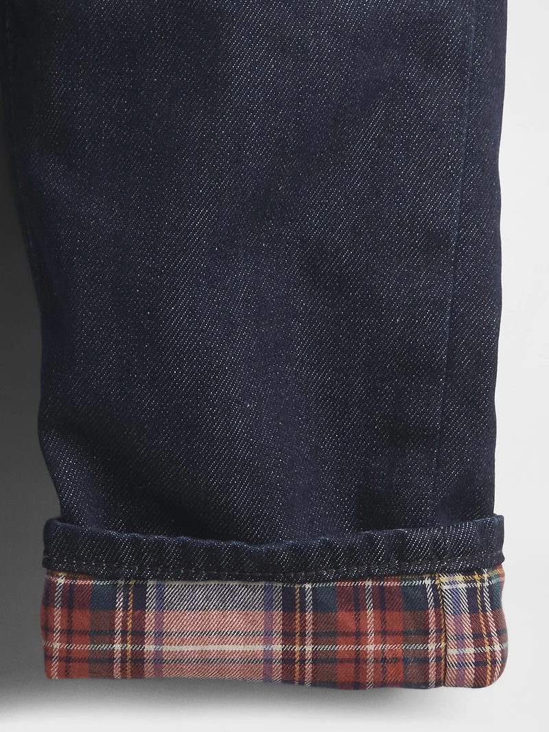 Baby & Toddler Flannel-Lined Baggy Jeans